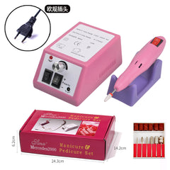 Nail Drill Machine - Electric Polishing Tool in Red Box