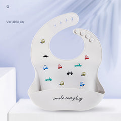 Disposable Waterproof Silicone Baby Bibs with Pockets