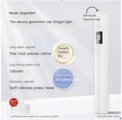 Portable Nail Lamp with Display and Fast-Dry Feature
