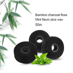 3pc Bamboo Charcoal Dental Flosser for Oral Care