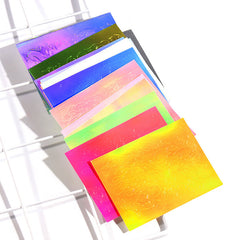 New Trendy Nail Flame Stickers with Adhesive (16 Colors)