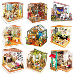 DIY Handmade House Piece Puzzle