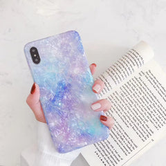 Purple Shiny Shell Case for iPhone Xs/6s/7/8/11 Pro