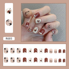 24-Piece 3D Nail Art Stickers Set for Manicure