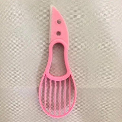 Unique Design 3 In 1 Avocado Slicer Shea Corer Butter Fruit Peeler Cutter Pulp Separator Plastic Knife Kitchen Vegetable Tools Kitchen Gadgets
